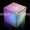 LED Colorful Morphing Decorative Mood Setting Centerpiece Cube Light from ICTC Factory