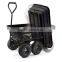 GDC-01 Steel Frame Pneumatic Tires 650 lb Capacity Black Poly Garden Dump Cart