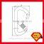 Steel D Certified CE EN362 Standard Safety Triple Lock Rescue Hook
