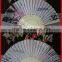 Customized fabric folding fan made of nature bamboo