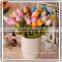 Some color with fake tulips for artificial flower. Certificate for ISO9001 SGS.