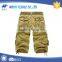 Custom plain dyed Twill khaki men cargo shorts