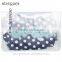 Girls Blue & White Spotty Swimsuit with Ruffles One Piece Swimsuit For Girls HSb7073