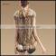 Factory wholesale price faux fur trimmed rabbit vest