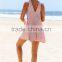 Guangzhou women clothes sleeveless choker neck summer beach dress