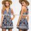 2016 best selling boho blues girls fashion romper OEM service