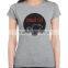 Top Quality O Neck gray Customize Cotton Printing T Shirt Short Sleeve,Tshirt Printing