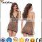 Fantastic Lace Halter Leopard Printed Teddy Women Sexy Lingerie