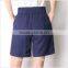 Basic Fresh Blue Casual Dame Bermuda Hose Women Shorts