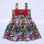 new style boutique baby girls and dolls matching clothes super women boom dress for kids