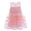 Fashion Summer Pink Girl Dresses With Lace Girls Princess Dresses Sleeveless Infant Clothes GD50112-8