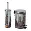 step bin and toilet brush set