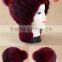 Y.ROGUSA Brand YR056 Wholesale China Hand Knitted Mink Fur Hat with pom pom Lots of Colors