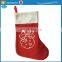 Santa Gift Candy Printing Non Woven Christmas Stocking