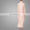 OEM China Muslim Women Fashionable Dress Pleated Ruffles Maxi Dress Islamic Ladies Loose Abaya