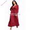 High Quality V Neck Plus Size Womens Maxi Long Dress For Party