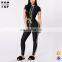 China clothing manufacturer side stripe latest design women tracksuit set