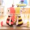 Custom design soft bee plush stuffed animals toys for children
