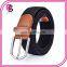 factory wholesale elastic unisex woven belt with buckle