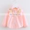 Wholesale children girl shirt long sleeve blouse with embroidery kid clothes