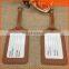 Popular heart-shaped pu luggage tag