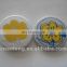 cheap and no minimum request custom CMYK color printing tinplate badge,tin metal button badges with own design
