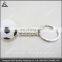 Adorable Silicone Hanging Ornament Custom Rubber Football Keychain for Decoration