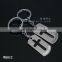 stainless steel wire rope mesh net zinc alloy keychain
