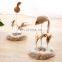 Small pet toy cat jumping platform/pole scratching board with spring for mouse