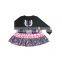 2019 Newest Black Boho Style And Floral Printed  Girl Dress With Small Pocket On Top For Likable Girls Party Wear