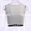 2020 Wholesale Women Sexy Rib Plain Sleeveless Crop Tops T-shirts