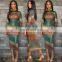 LAITE D2113 2020 Autumn Women Casual Dresses Ladies Stripe Gradients Dresses Women Dress