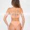 2019 New Summer Sexy Hard Cup Bra Padded Push Up Bikini Set Swimming Suit for Women Swimwear White Orange Swimsuit String Bikini