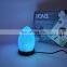 Wholesale LED Flame usb Himalayan Salt Lamp Light With Wood Base Night Light