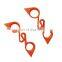 Twin wheel nut retainer for 32mm x105mm  33mm x105mm PA orange/yellow