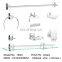 Single Portable Towel Rack Holder Paper Storage Products Bathroom Shower Corner Basket Brush Plated