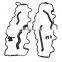 Free Shipping!Valve Cover Gasket & Crankcase Breather Hose Set For Mercedes CLK320,E320 CL500