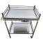Factory Price Clinic Stainless Steel 2 Self Instrument Trolley for Hospital Use