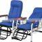 Cheap height adjustable  manual hospital blood donationa  infusion Chair for patient
