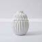 Handmade Porcelain Luxury Nature Stripe Nordic White Decoration Modern Flower Vase