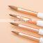Professional custom Logo rose gold drill pipe pure mink hair crystal pen Kolinsky nail brush nail art pen