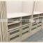 Luxury carving solid wood glass door panel with LED light walk-in closet