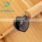 Bamboo Small Tea Table Coffee Table with Wheels for Living Room