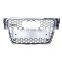 Front bumper grille for Audi A4 B8 factory Price Auto grille change to RS4 blackhigh quality mesh S4 grill 2008-2012