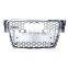 Hot sale RS4 front grille for Audi A4 S4 B8 front bumper grill RS4 center facelift mesh grill 2008-2012