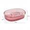 Fashion 3pcs Pink Glass Bathroom Accessories Set