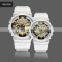SANDA 298/892 Man Women Sport Unisex Watch Fashion Silicone Back Light Digital Quartz Week Wristwatch