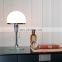 Modern Simple Contemporary Classic Desk Light Pull Switch Bedside Desk Lamp Round Ball Glass Table Lamp