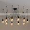 Vintage Industrial DIY Ceiling Lamp Suit Edison Bulb beautiful atmos Long Lights Spider Pendant Foyer Luxury Fixture Chandelier