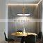 Modern Contemporary Elegant Chandelier Ultrathin Panel Aluminum Pedant Light Kitchen Island LED Pendant Lamp